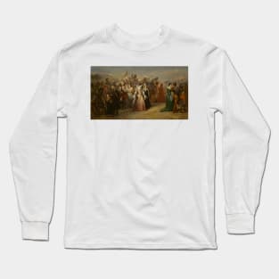 Lenore - The Return of the Army by Ary Scheffer Long Sleeve T-Shirt